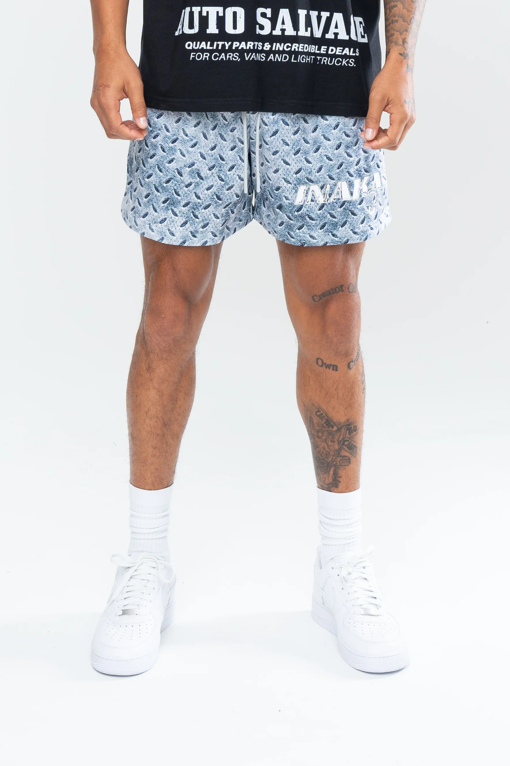 METAL MESH SHORTS - PLATINUM - Image 4