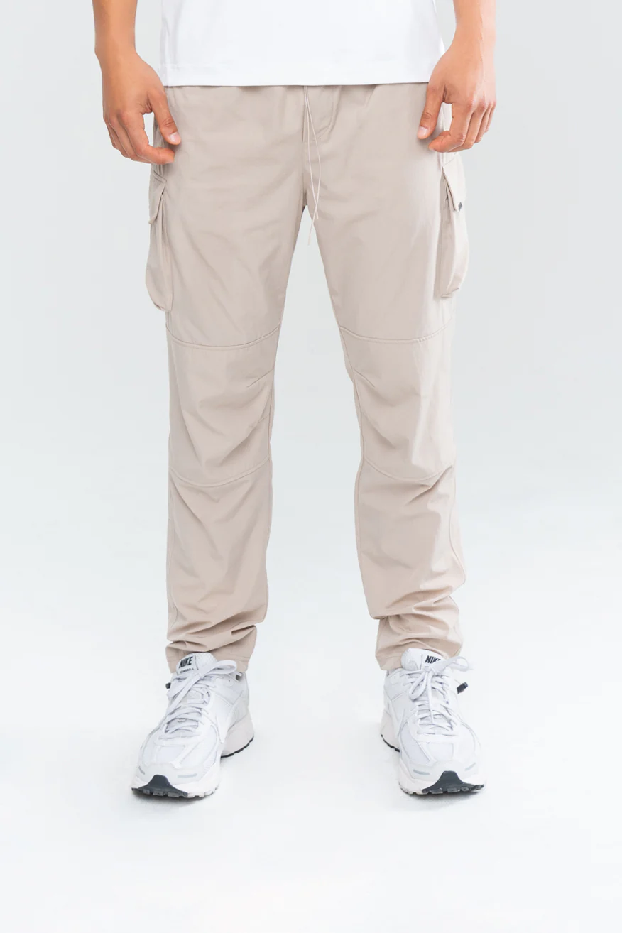MEN'S PERFORMANCE TECH CARGO JOGGERS - TAUPE - Image 3