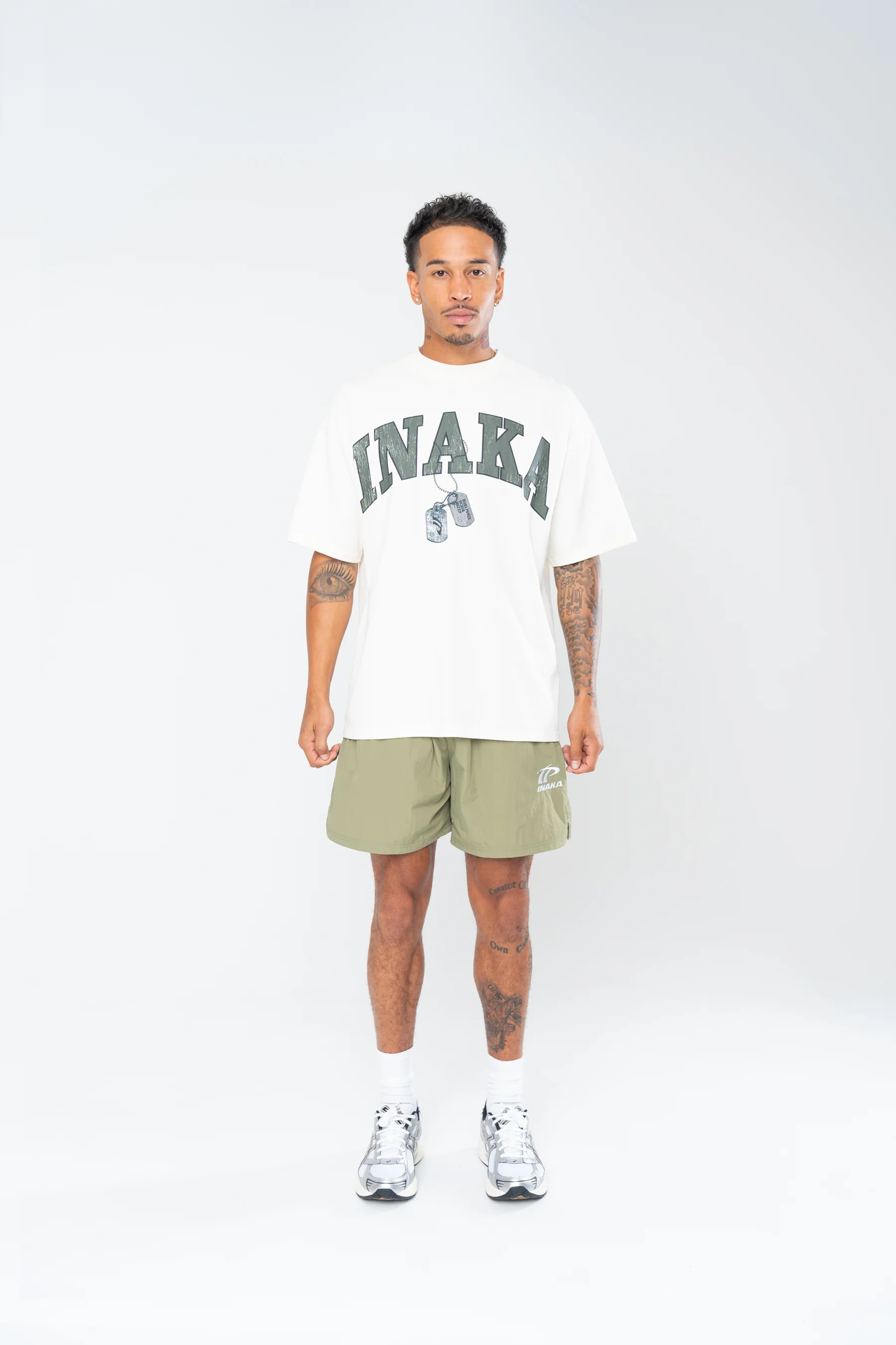 SPORTSWEAR NYLON SHORTS - BURNT OLIVE - Image 3