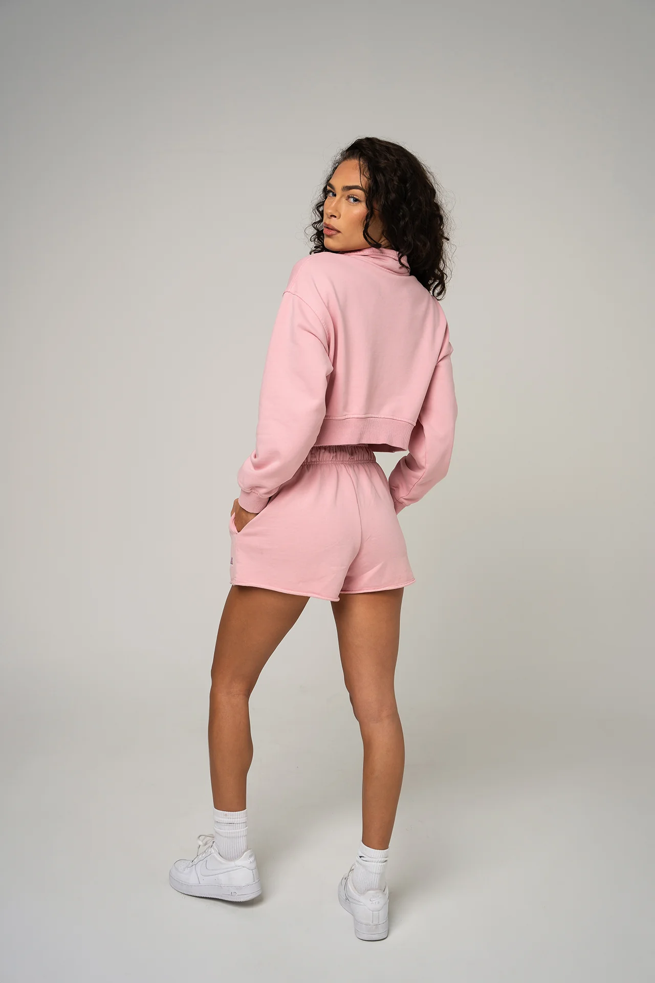 WOMEN'S FLEECE ZIP-UP - PINK - Image 3